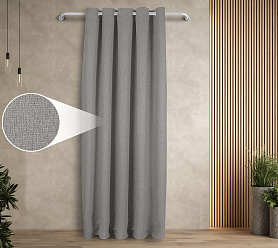 Штора Димаут Рогожка с креплением Люверсы v10 блэкаут