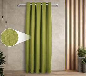 Штора Димаут Рогожка с креплением Люверсы v20 блэкаут