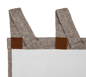 Штора Димаут Рогожка с креплением Петли с липучкой v25 блэкаут