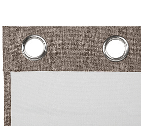 Штора Димаут Рогожка с креплением Люверсы v25 блэкаут