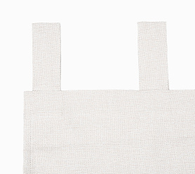 Штора Димаут Рогожка с креплением Петли с липучкой v01 блэкаут