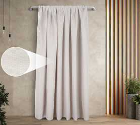 Штора Димаут Рогожка с креплением Кулиса v01 блэкаут