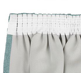 Штора Димаут Рогожка с креплением Шторная тесьма v15 блэкаут