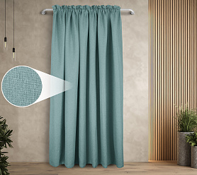 Штора Димаут Рогожка с креплением Кулиса с гребешком v15 блэкаут