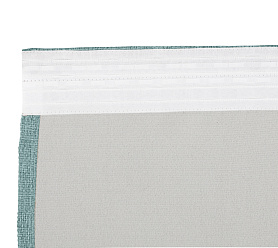 Штора Димаут Рогожка с креплением Шторная тесьма v15 блэкаут