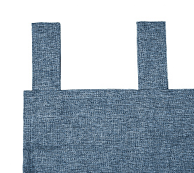 Штора Димаут Рогожка с креплением Петли с липучкой v19 блэкаут