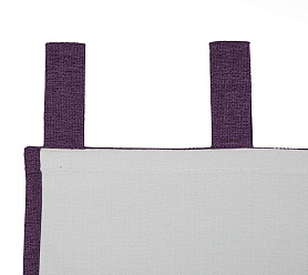 Штора Димаут Рогожка с креплением Петли v28 блэкаут