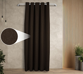 Штора Димаут Рогожка с креплением Люверсы v27 блэкаут