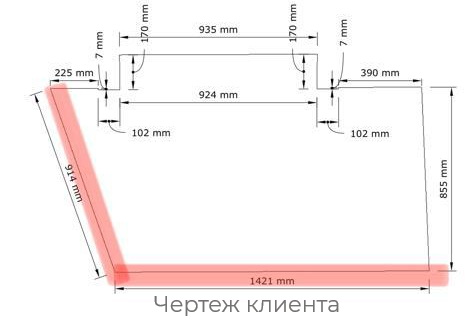 Чертеж, который предоставил клиент