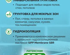 Грунтовка (праймер) SIPP Primer SBR LATEX. Фото 3