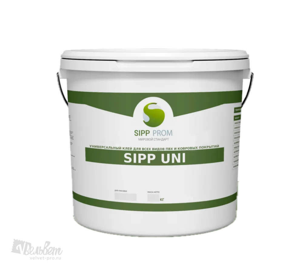 Клей для гибких напольных покрытий SIPP UNI