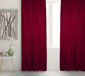 Штора Велюр матовый v28 с креплением кулиса с гребешком