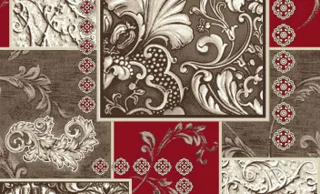 Ковролин коммерческий Нева Тафт Стек (Велюр 600, дизайн Киргизия). Цвет 13;28