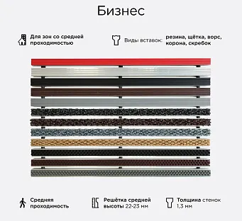 Грязезащитная решетка Бизнес