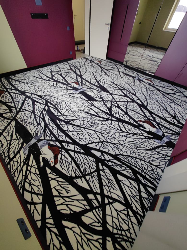 Ковролин с индивидуальном дзайном для дома