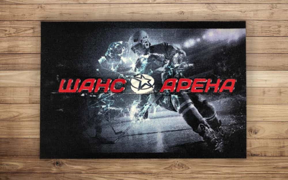 Коврик с логотипом для переодевания Велюр Гель