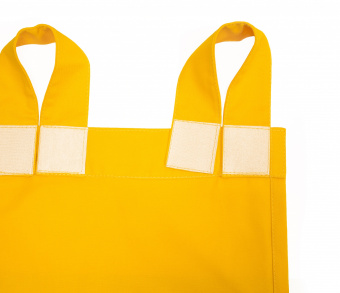 Шторы Стандарт желтые на петлях на липучках. Фото 5