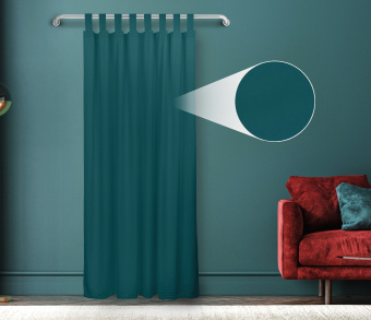 Штора Велюр матовый с креплением Петли v17. Фото 1