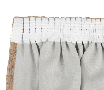 Штора Димаут Рогожка с креплением Шторная тесьма v05. Фото 5