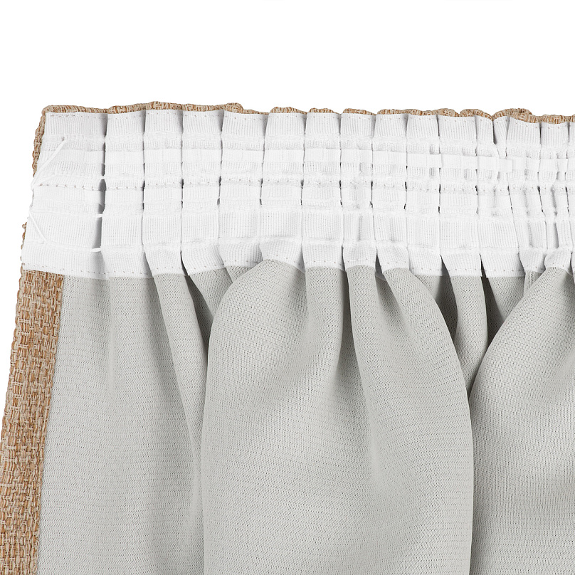 Штора Димаут Рогожка с креплением Шторная тесьма v05. Фото 5