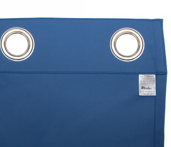 Шторы Премиум синие на люверсах. Фото 6