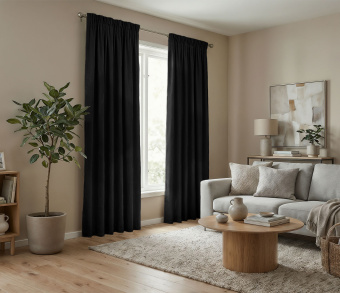 Штора Микровелюр v37 с креплением Шторная тесьма. Фото 2