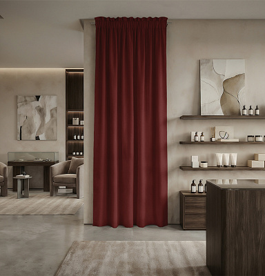 Штора Микровелюр v35 с креплением Кулиса с гребешком