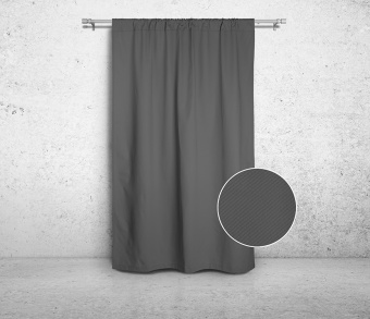 Шторы Стандарт серые на кулиске. Фото 3