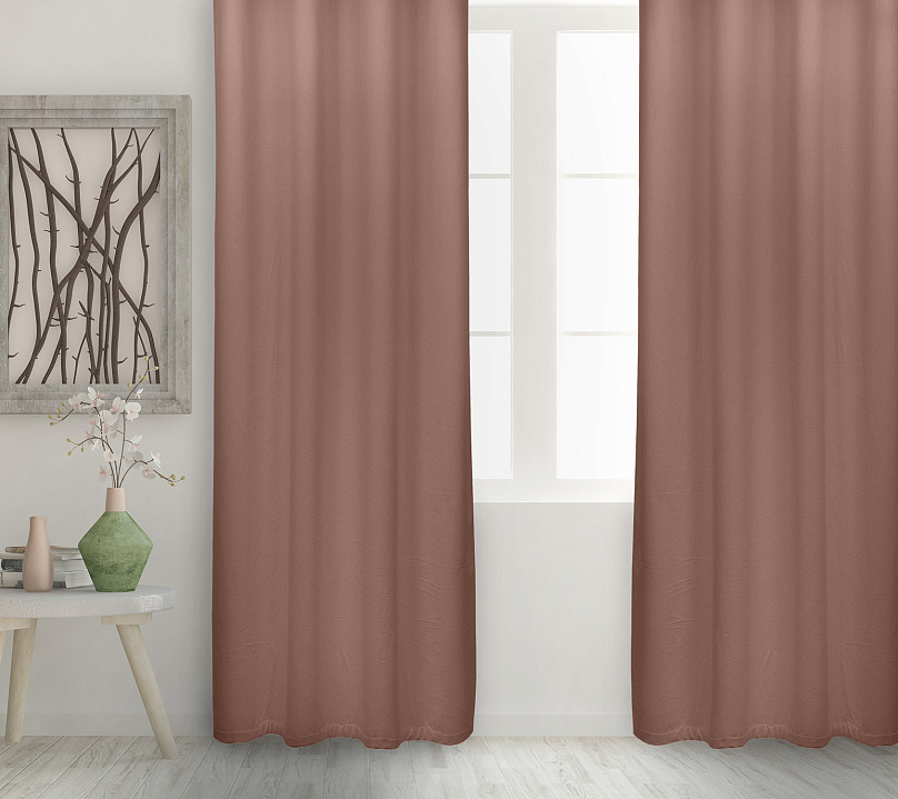 Штора Велюр матовый с креплением Люверсы v07. Фото 2