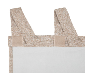 Штора Димаут Рогожка с креплением Петли с липучкой v03. Фото 5