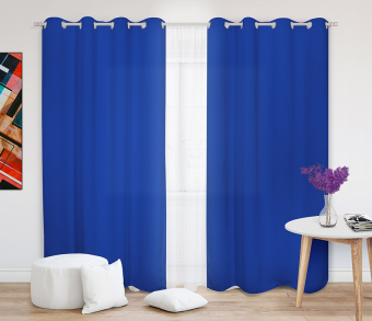 Шторы Стандарт василек на люверсах. Фото 1