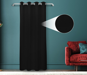 Штора Велюр матовый с креплением Люверсы v33. Фото 1