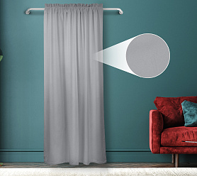 Штора Велюр матовый с креплением Кулиса с гребешком v12