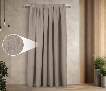 Штора Димаут Рогожка с креплением Кулиса v13. Фото 1