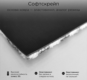 Софтскрейп с логотипом — влаговпитывающий входной коврик