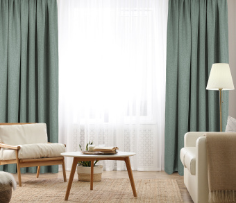 Штора Димаут Рогожка с креплением Кулиса с гребешком v14. Фото 2