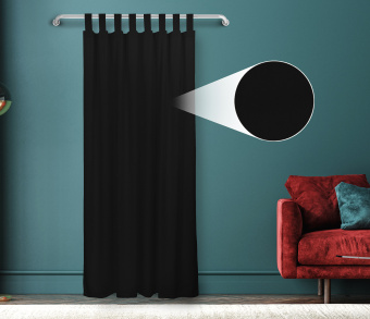 Штора Велюр матовый с креплением Петли v33. Фото 1