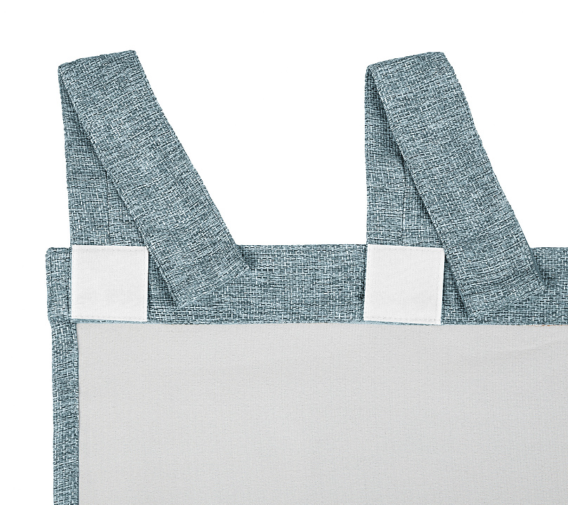 Штора Димаут Рогожка с креплением Петли с липучкой v18. Фото 5