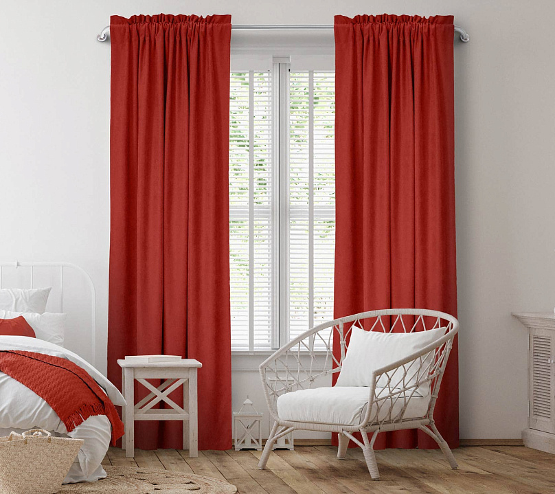 Канвас однотонные v42 с креплением Кулиска с гребешком. Фото 2