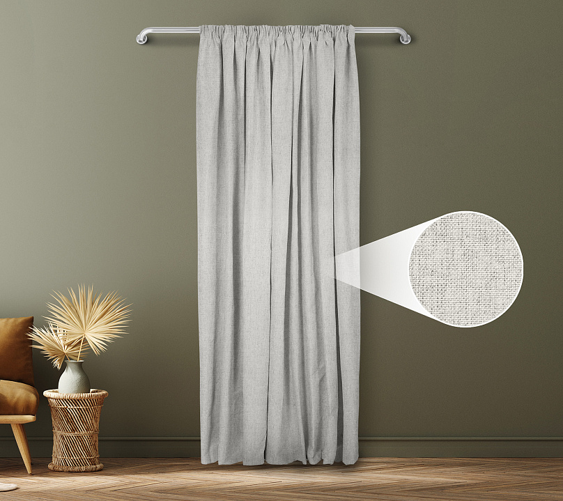 Санди однотонные v11 с креплением Шторная тесьма. Фото 1