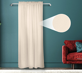 Штора Велюр матовый с креплением Кулиса с гребешком v02