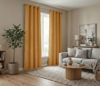 Штора Микровелюр v11 с креплением Люверсы. Фото 2