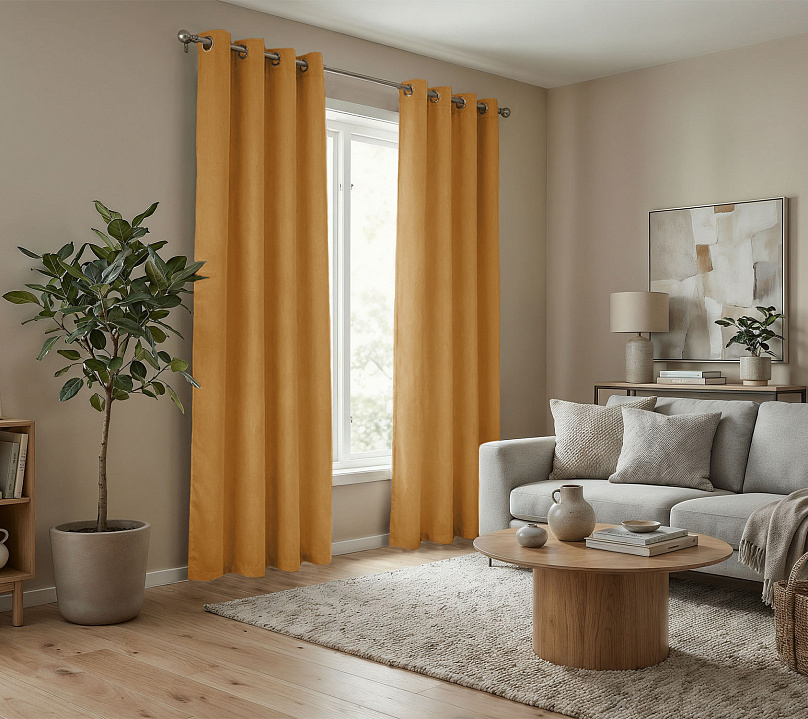 Штора Микровелюр v11 с креплением Люверсы. Фото 2