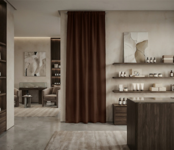 Штора Микровелюр v28 с креплением Кулиса. Фото 1