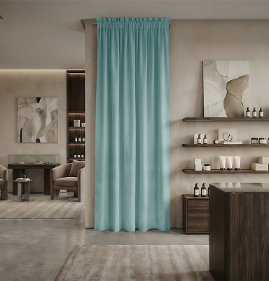 Штора Микровелюр с креплением v19 Кулиса с гребешком