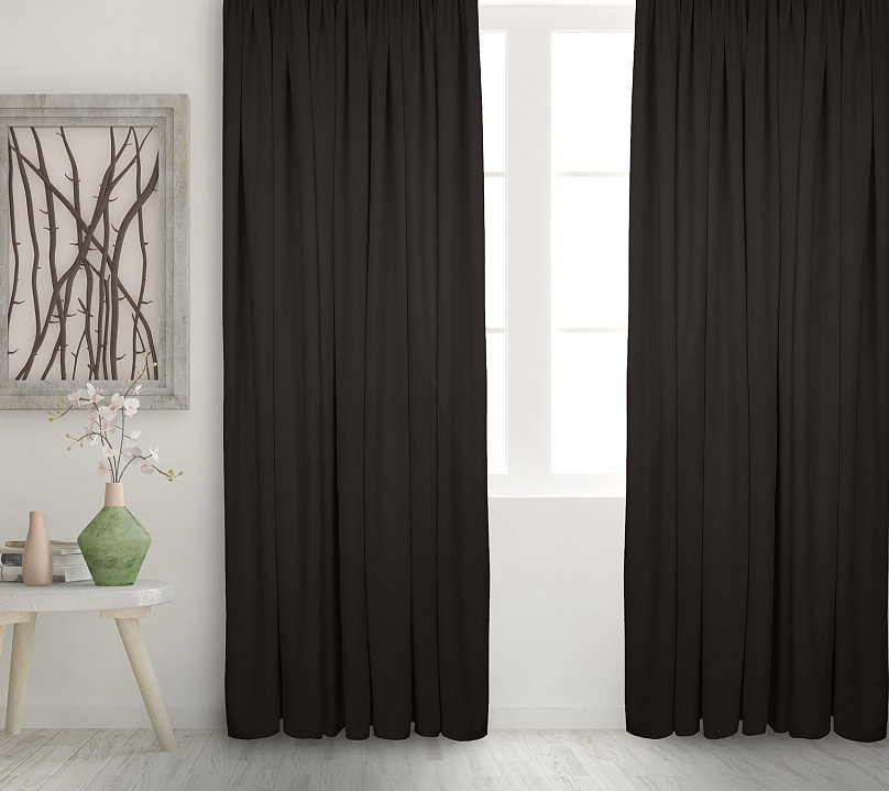 Штора Велюр матовый с креплением Петли с липучкой v30. Фото 2