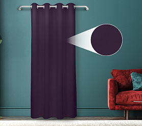 Штора Велюр матовый с креплением Люверсы v27