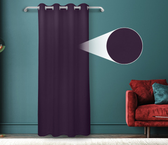 Штора Велюр матовый с креплением Люверсы v27. Фото 1