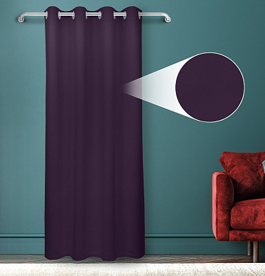 Штора Велюр матовый с креплением Люверсы v27