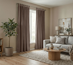 Штора Микровелюр v30 с креплением Петли с липучкой